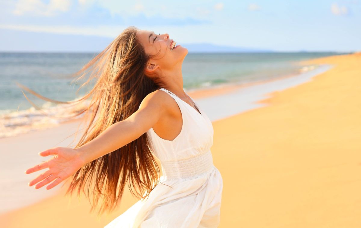 Relaxed Woman at the Beach